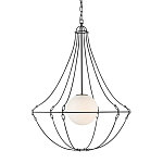 Подвесной светильник из тонких прутьев в форме колокола Forged Thin Rods варинант исполнения - 1 | Loft Concept в Тюмени