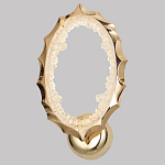 Бра овальное светодиодное с золотистым каркасом Ring of Fire варинант исполнения - 1 | Loft Concept в Тюмени