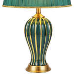Настольная лампа с абажуром Celestina Green  Gold Lampshade Table Lamp варинант исполнения - 2 | Loft Concept в Тюмени
