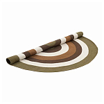 Ковер круглый из хлопка с контрастным узором Bullseye 150 варинант исполнения - 2 | Loft Concept в Тюмени