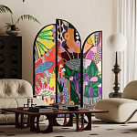 Ширма цветочный принт Colored Partition варинант исполнения - 2 | Loft Concept в Тюмени