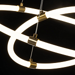 Люстра подвесная с двумя пересекающимися белыми светодиоидными кольцами Luke Lampco Tracer Lamp варинант исполнения - 5 | Loft Concept в Тюмени