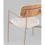 Стул Doe с подклокотниками молочный варинант исполнения - 3 | Loft Concept в Тюмени