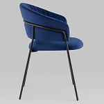 Стул в велюре синего цвета Horizon варинант исполнения - 2 | Loft Concept в Тюмени