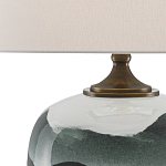 Настольная лампа с волнистым принтом Green Wavy Lamp варинант исполнения - 1 | Loft Concept в Тюмени