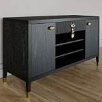 Комод-буфет Elsa Dreams Black с открытыми полками   варинант исполнения - 2 | Loft Concept в Тюмени