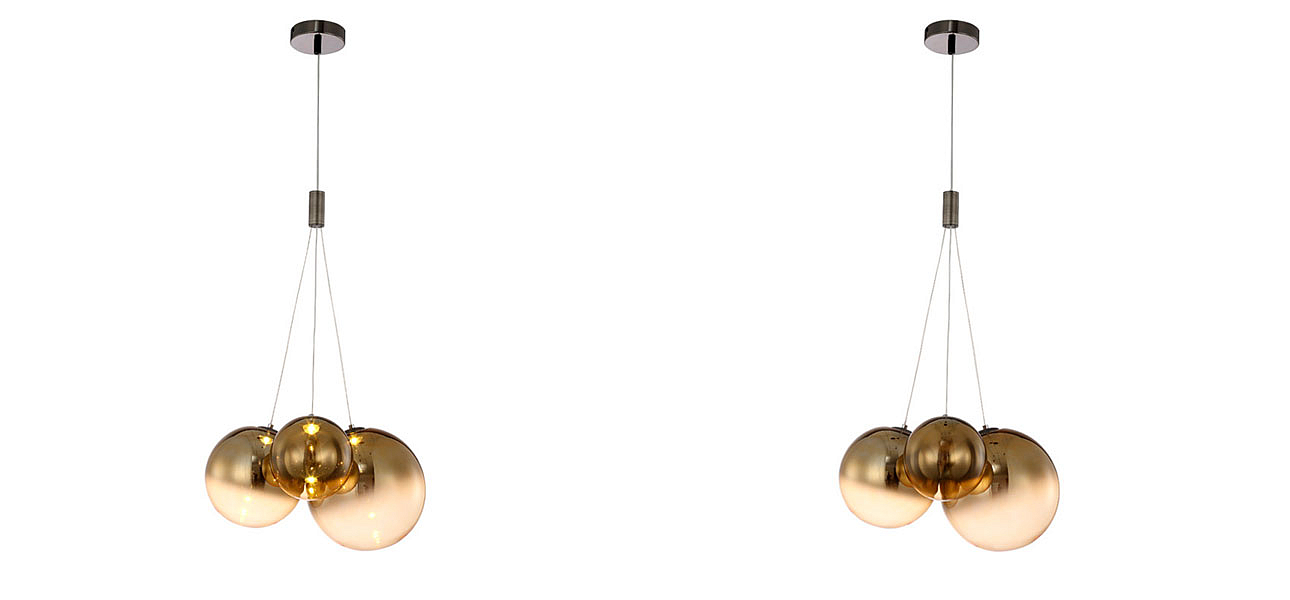 Светильник подвесной Golden balls lamp Светильник подвесной Golden balls lamp - Loft-Concept в Тюмени