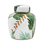 Ваза с крышкой фарфоровая с ручной росписью Leopard Collection  варинант исполнения - 2 | Loft Concept в Тюмени