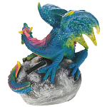 Декоративная статуэтка Дракон Blue Multicolor Dragon Statuette варинант исполнения - 2 | Loft Concept в Тюмени