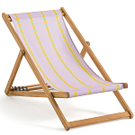 Шезлонг из акации и ткани Argentina варинант исполнения - 2 | Loft Concept в Тюмени