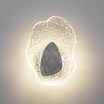 Бра с волнообразным стеклянным плафоном и вставкой из мрамора Liquid Stone варинант исполнения - 3 | Loft Concept в Тюмени