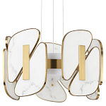 Люстра с мраморными вставками Marble Plates варинант исполнения - 1 | Loft Concept в Тюмени