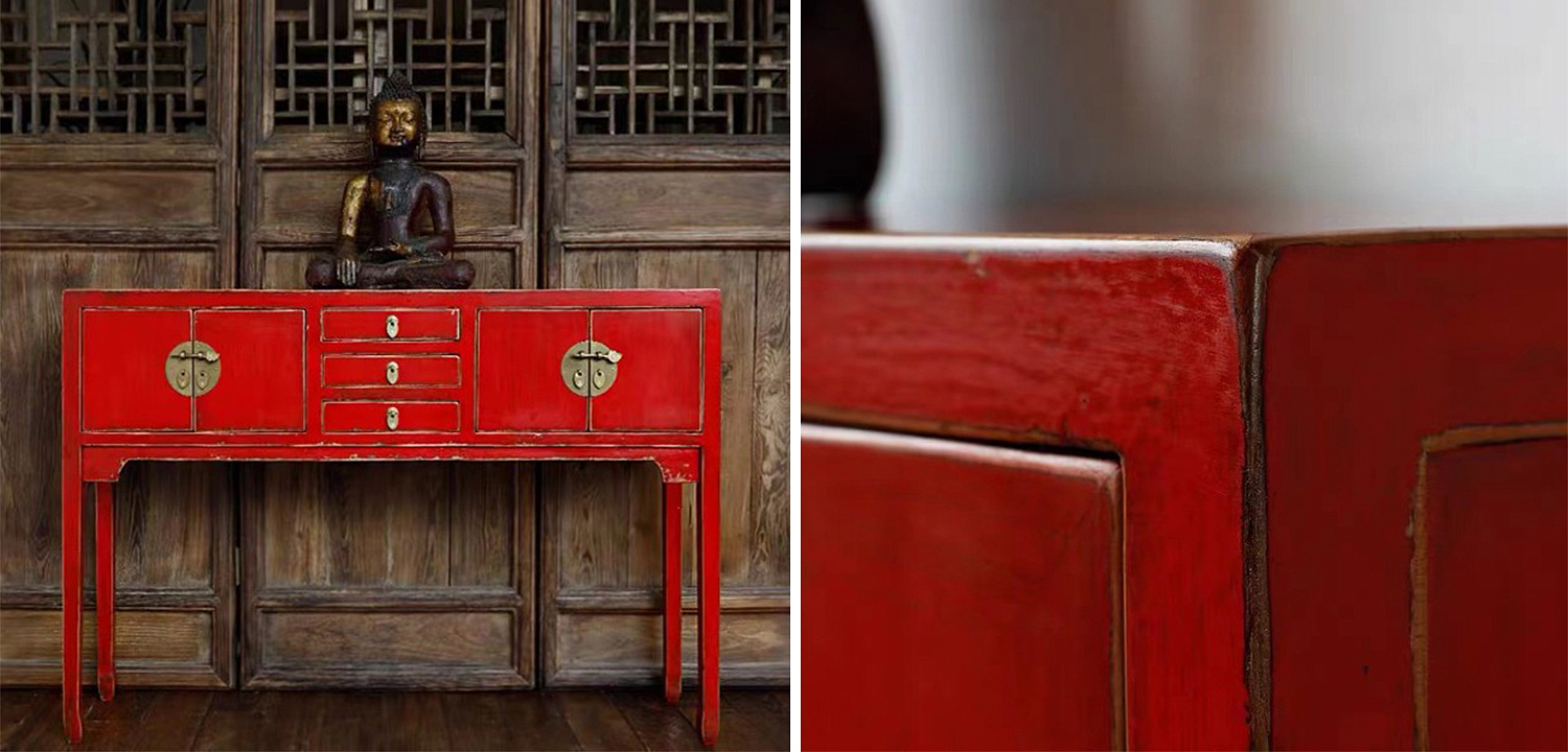 Красная Консоль в Китайском Стиле Red Console Chinese Красная Консоль в Китайском Стиле Red Console Chinese - Loft-Concept в Тюмени