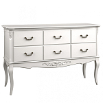 Консоль белая из массива бука с ящиками в стиле прованс White Provence варинант исполнения - 1 | Loft Concept в Тюмени