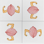 Плитка дизайнерская с узором Лимон варинант исполнения - 1 | Loft Concept в Тюмени