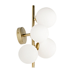 Бра с золотым основанием и 5-ю белыми шарообразными плафонами Bubble варинант исполнения - 2 | Loft Concept в Тюмени