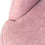 Банкетка пыльно-розовый велюр со спинкой и подлокотниками на 4-х деревянных ножках Aurora Pink варинант исполнения - 2 | Loft Concept в Тюмени