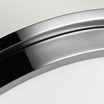 Потолочный светильник для ванных комнат цвета хром с вытянутым плафоном из молочного стекла Feiss варинант исполнения - 4 | Loft Concept в Тюмени