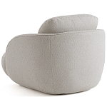 Полукруглое кресло из обивки меланж Halle Melange Armchair варинант исполнения - 7 | Loft Concept в Тюмени