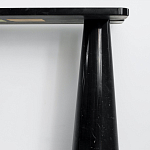 Консоль чёрная на 2-х конусообразных ножках Eros варинант исполнения - 3 | Loft Concept в Тюмени