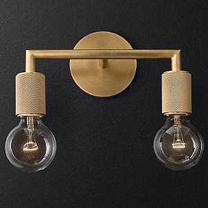 Бра Utilitaire Double Sconce Brass
