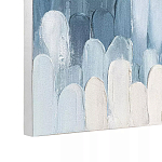 Панно декоративное с ручной росписью Blue Strokes варинант исполнения - 3 | Loft Concept в Тюмени