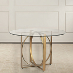 Стол обеденный круглый с основанием из 2-х пересекающихся колец Modern Geometric Silhouette варинант исполнения - 2 | Loft Concept в Тюмени