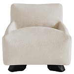 Кресло Cannes с мягкой обивкой букле молочного цвета  варинант исполнения - 4 | Loft Concept в Тюмени