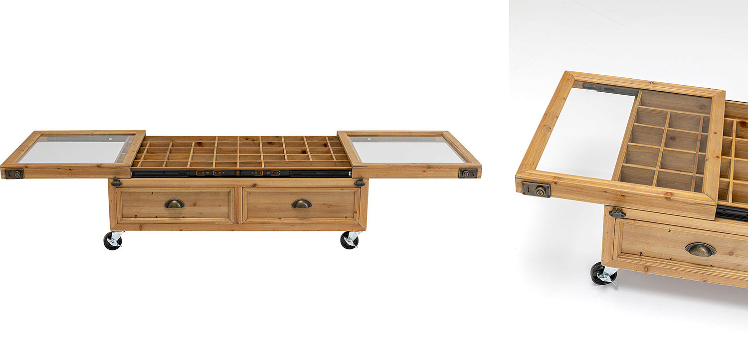 Кофейный стол Wooden Storage Space Кофейный стол Wooden Storage Space - Loft-Concept в Тюмени