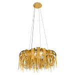 Люстра круглая подвесная с металлическими дугами и длинными цепочками 80 см Atlantis Chain варинант исполнения - 12 | Loft Concept в Тюмени