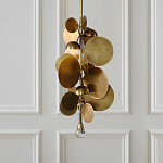 Люстра креативная из дисков цвета латунь Constellation Light and Style варинант исполнения - 2 | Loft Concept в Тюмени