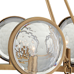 Люстра круглая с прозрачными рельефными плафонами Crystal Prism варинант исполнения - 2 | Loft Concept в Тюмени