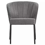 Стул серый с широкой закругленной спинкой Chair Gray Attractive варинант исполнения - 1 | Loft Concept в Тюмени