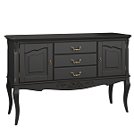 Консоль черная из массива бука с ящиками в стиле прованс Black Provence варинант исполнения - 2 | Loft Concept в Тюмени