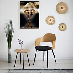 Бра в форме диска из натурального камня с декоративным центральным элеменом Cryptocrystalline Stone варинант исполнения - 2 | Loft Concept в Тюмени