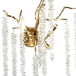 Бра с декором в виде ветвей с хрустальными подвесками Fairytree Gold Crystal Wall Lamp варинант исполнения - 2 | Loft Concept в Тюмени