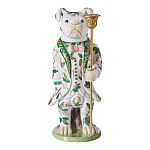 Подсвечник в виде собачки из фарфора с бронзовыми элементами Eden Garden варинант исполнения - 4 | Loft Concept в Тюмени