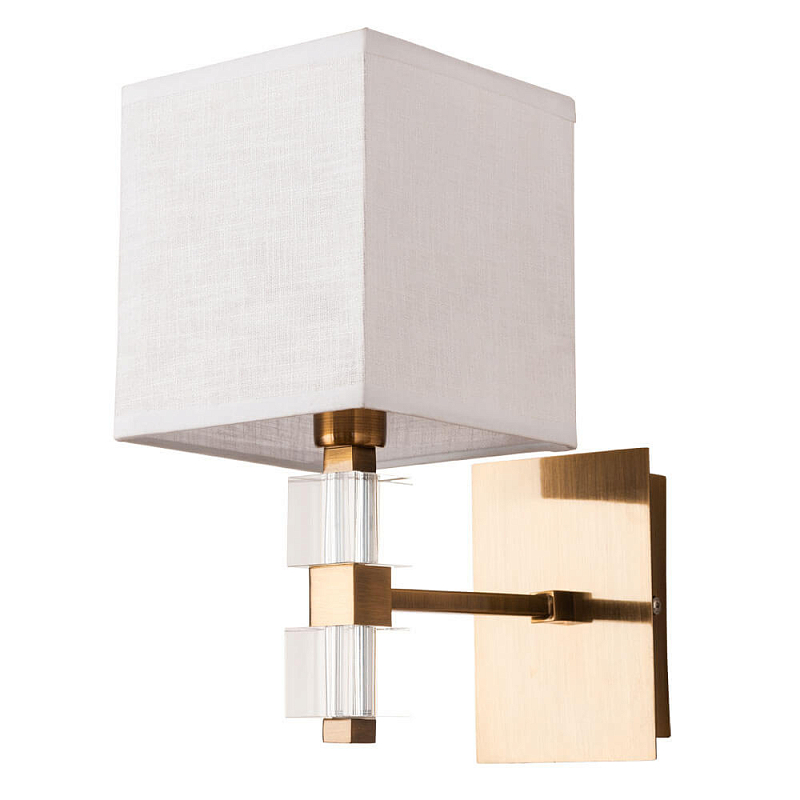 Бра Tradonico Sconces Brass Латунь Белый Прозрачный Бра Tradonico Sconces Brass Латунь Белый Прозрачный в Тюмени | Loft Concept