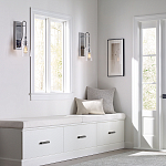 Бра с плафоном в форме колокола из прозрачного стекла с пузырьками Feiss варинант исполнения - 6 | Loft Concept в Тюмени