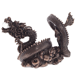 Декоративная статуэтка Дракон Fuzanglong Dragon Dark Bronze Statuette варинант исполнения - 3 | Loft Concept в Тюмени