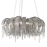 Люстра круглая подвесная с металлическими дугами и длинными цепочками 80 см Atlantis Chain варинант исполнения - 1 | Loft Concept в Тюмени