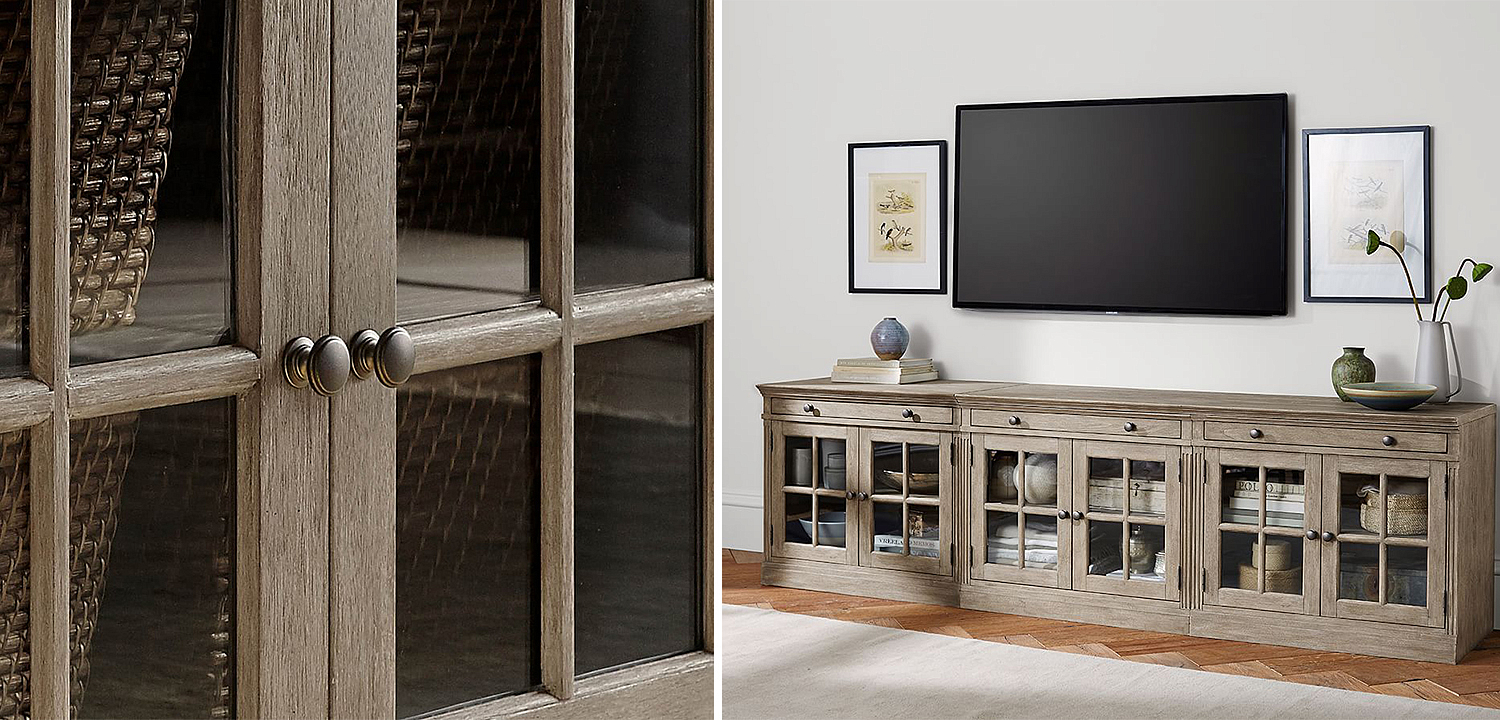 Комод длинный Benjamin Glass Doors long Комод длинный Benjamin Glass Doors long - Loft-Concept в Тюмени