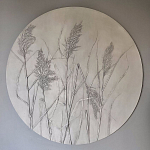 Ботаническое панно Тростник 3 варинант исполнения - 1 | Loft Concept в Тюмени