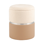 Пуф Mauldine с ящиком бежевый с экокожей варинант исполнения - 1 | Loft Concept в Тюмени