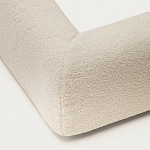 Кровать со съемным бежевым чехлом из ткани букле White Boucle Collection варинант исполнения - 5 | Loft Concept в Тюмени