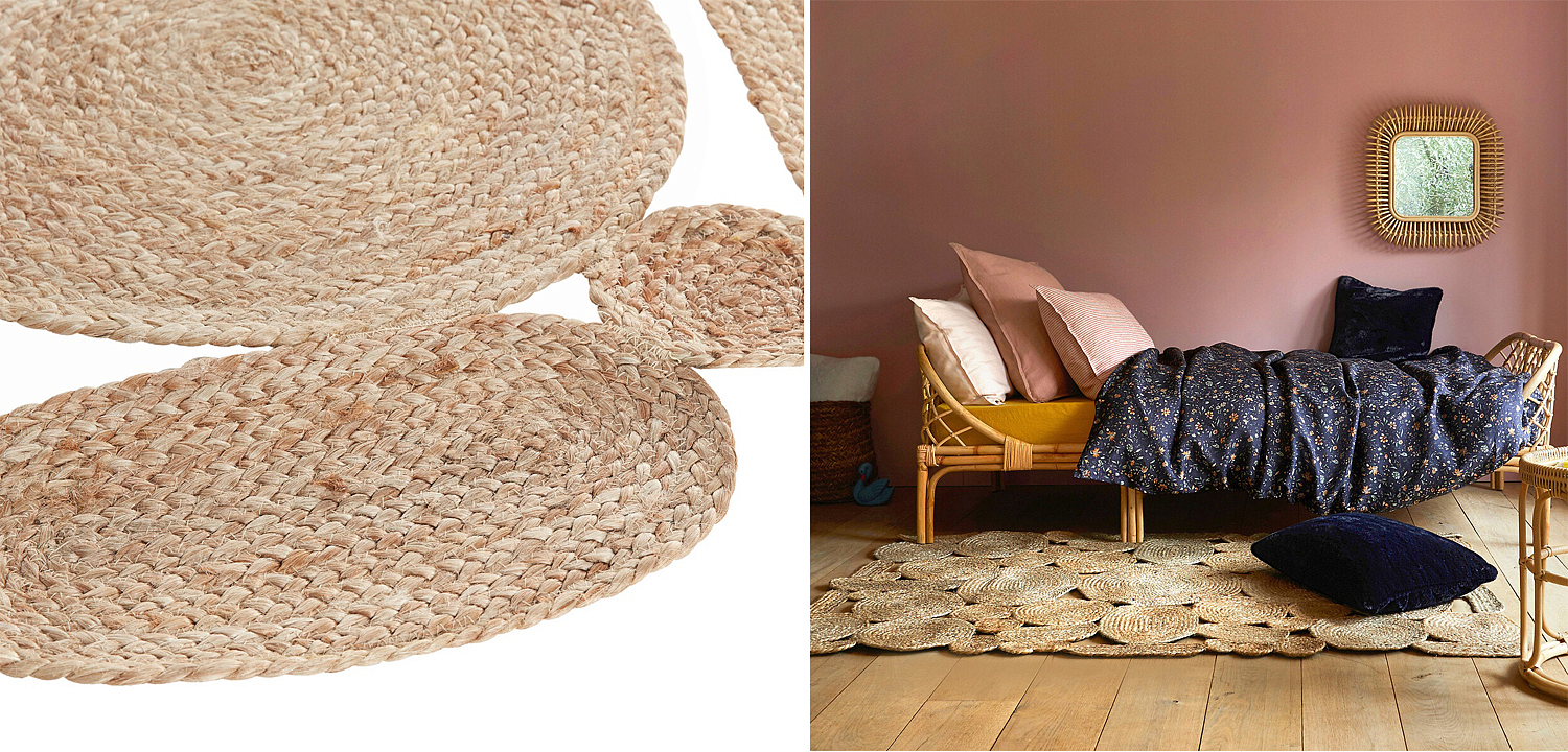 Ковер Carpet Jute Circles 100% джут Ковер Carpet Jute Circles 100% джут - Loft-Concept в Тюмени