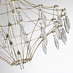 Люстра подвесная из металла с прозрачными подвесками из хрусталя Quasar 93 варинант исполнения - 3 | Loft Concept в Тюмени