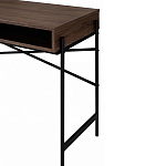 Стол рабочий в стиле лофт с ящиком и нишей для хранения Urban Style Space 2 варинант исполнения - 5 | Loft Concept в Тюмени