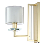 Бра с геометрическим каркасом из металла и цилиндрическим стеклянным плафоном Laurent варинант исполнения - 5 | Loft Concept в Тюмени