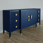 Большой Комод-буфет Elsa Dreams Blue с ящиками варинант исполнения - 3 | Loft Concept в Тюмени